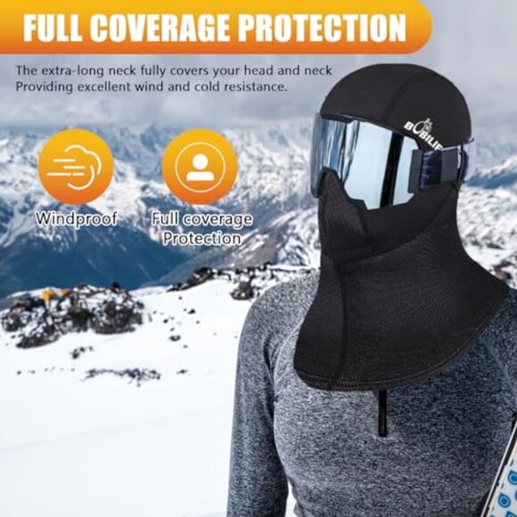 Thermal Balaclava Ski Mask Windproof Breathable Winter Face Cover